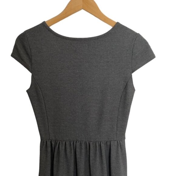 Madewell Grey Ponte Screenplay Dress XSmall - Picture 6 of 6